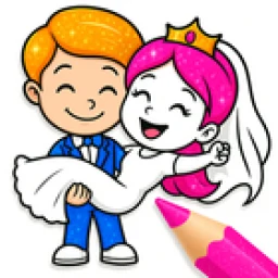 Bride and Groom Coloring icon